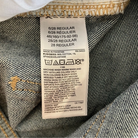 GAP Universal Slim Boyfriend Jeans in Dark Alba - Size 6/28R Sold out in stores! - Picture 8 of 10